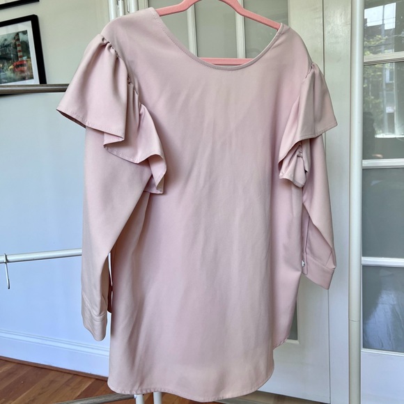 Pastel pink blouse with ruffles - Picture 10 of 10
